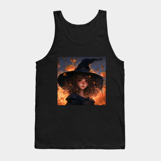 Halloween witch girl Tank Top by NumberOneEverything